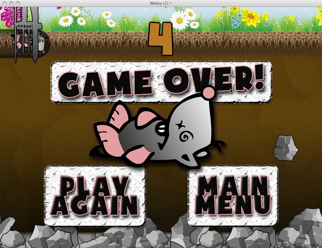 Moley game over